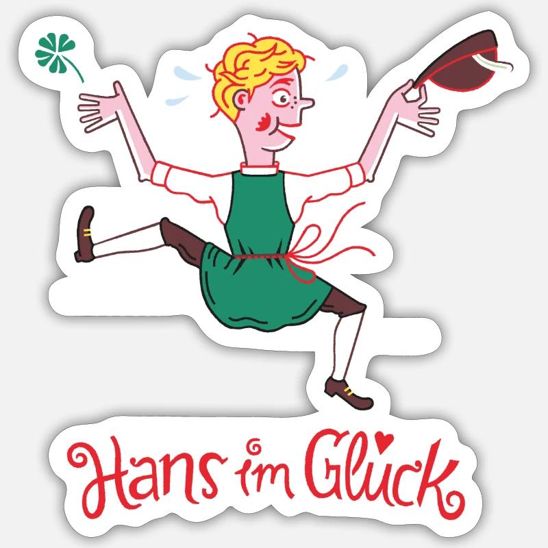 Hans im Glück Sticker Größe S (10 x 10 cm)