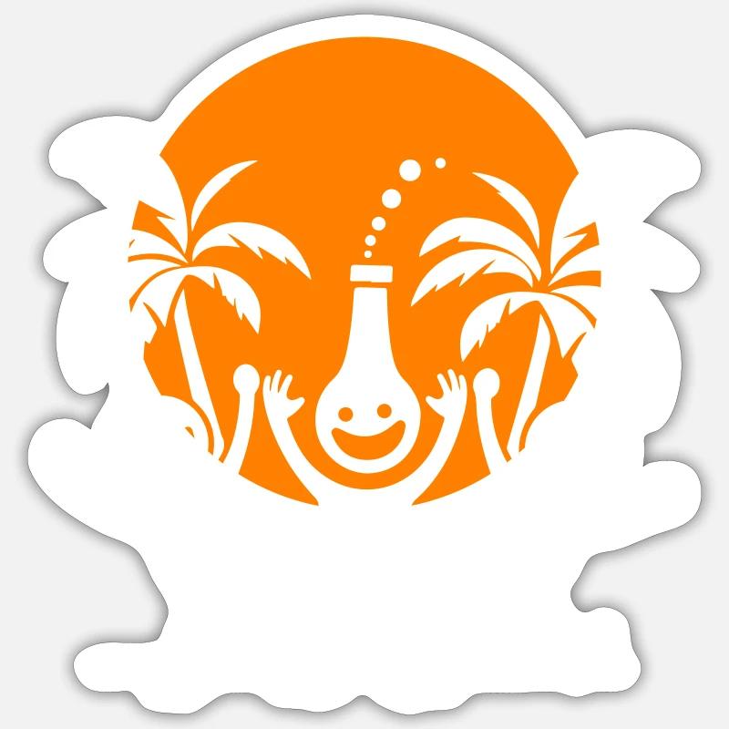 Fête Équipe Vacances Sticker taille S (10 x 10 cm)