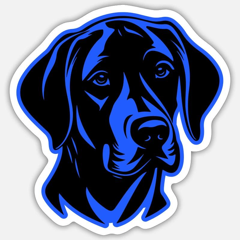 Labrador Dog Head Sticker size S (10 x 10 cm)