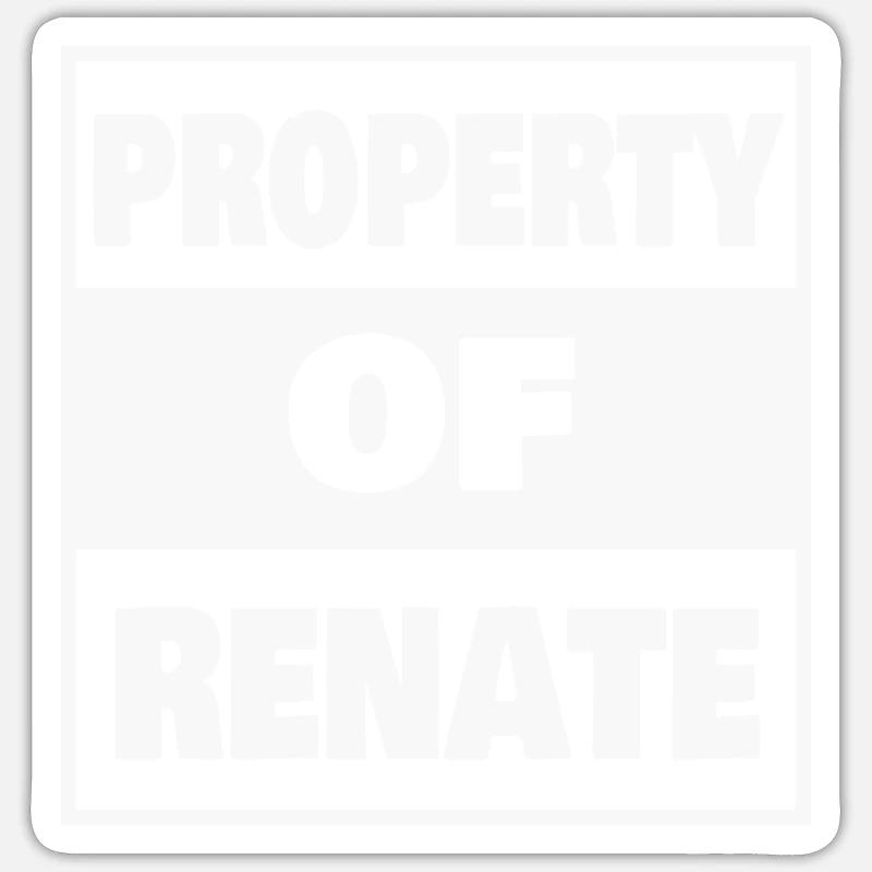 First name Renate - Sticker size S (10 x 10 cm) - white matte