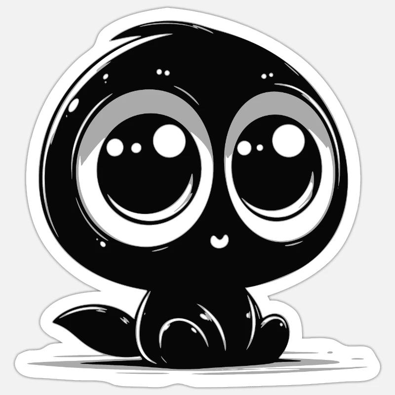 Petit monstre Sticker taille S (10 x 10 cm)