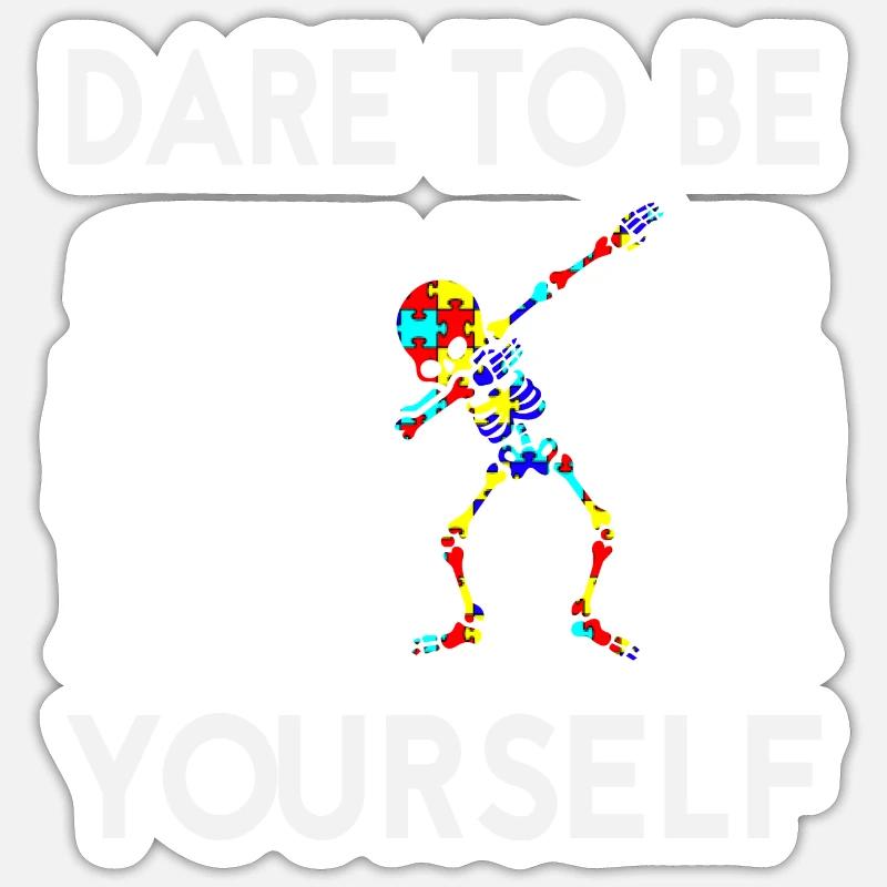 Autism - Sticker size S (10 x 10 cm) - white matte