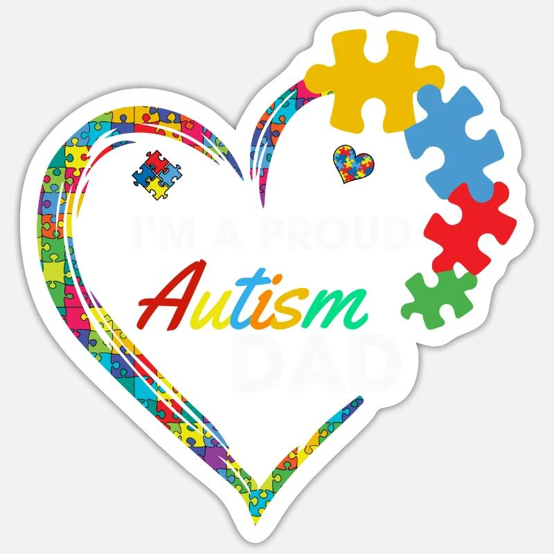 Autismus Sticker Größe S (10 x 10 cm)