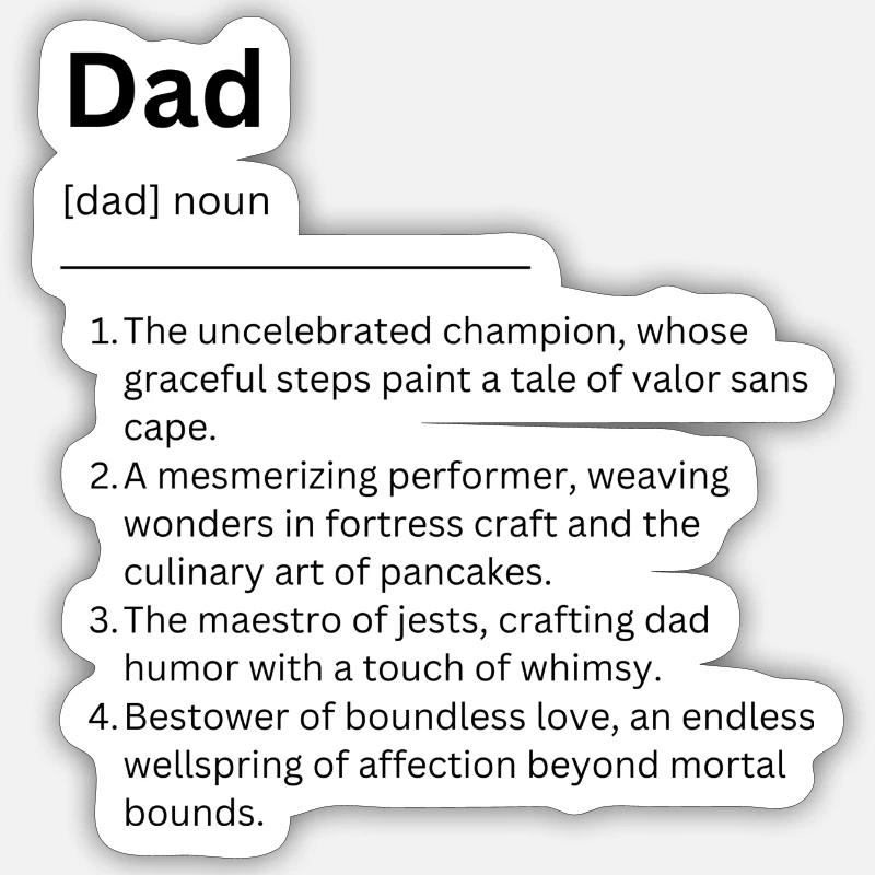 dad Sticker size S (10 x 10 cm)