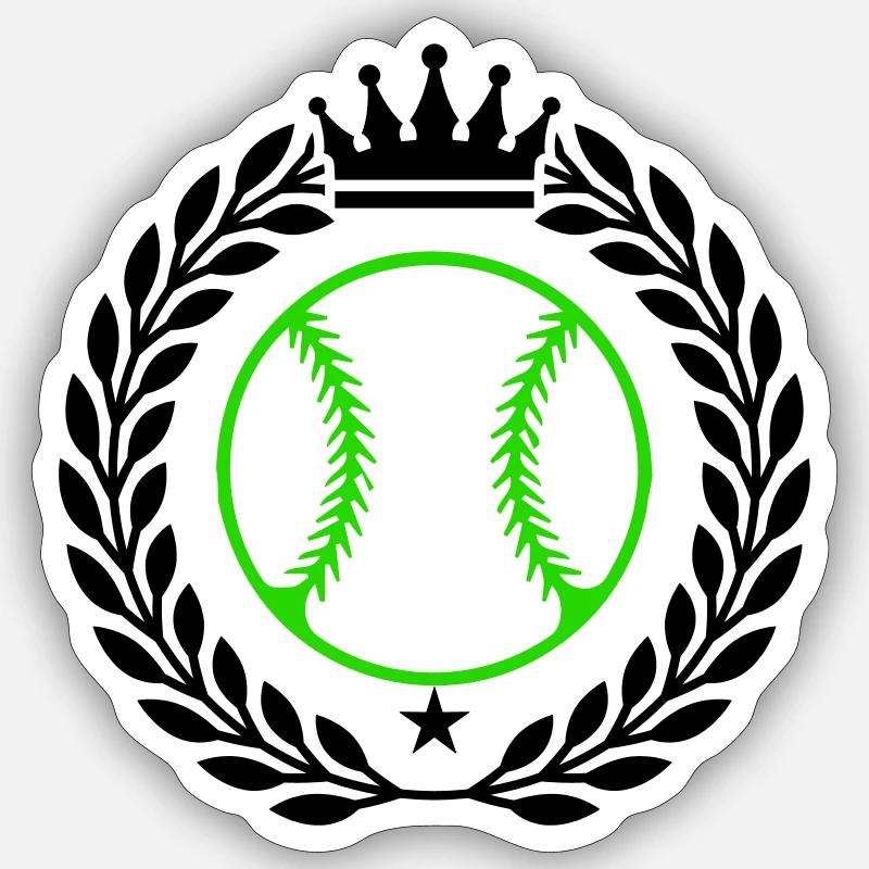 Baseball Crest Sticker size S (10 x 10 cm)