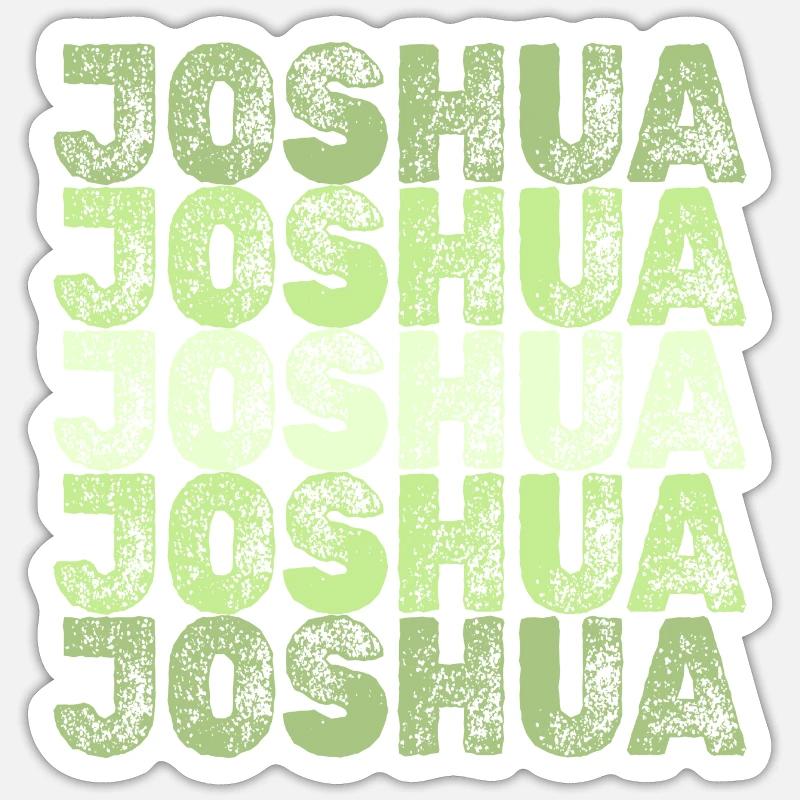 Cadeau pour Joshua - Sticker taille S (10 x 10 cm) - blanc mat