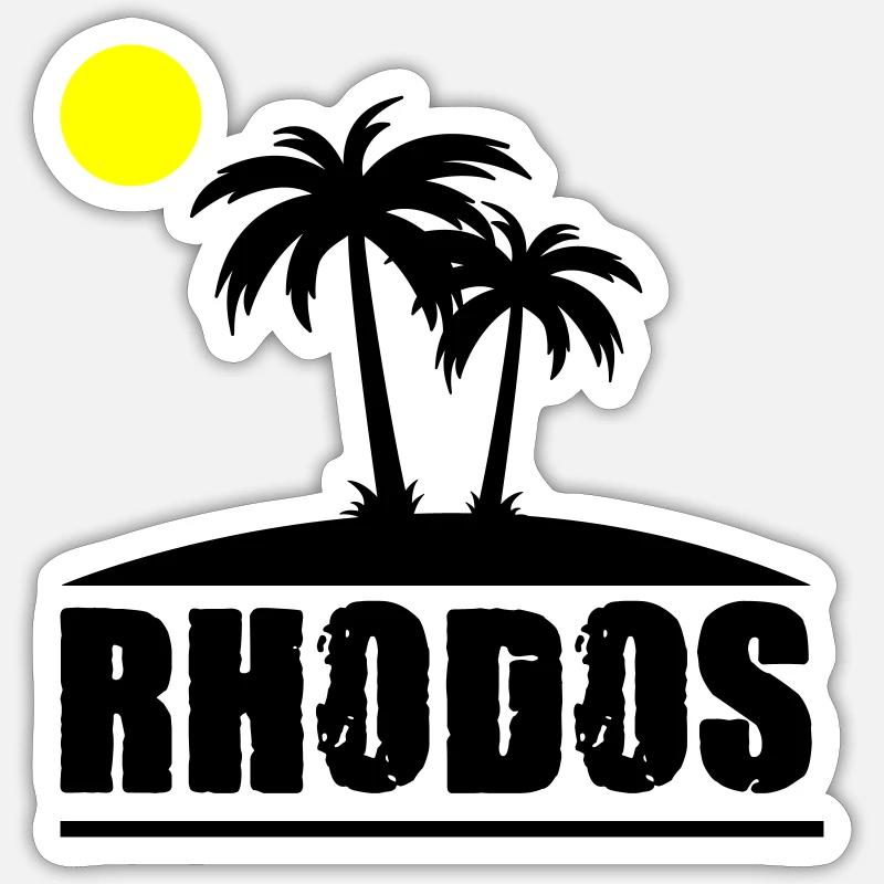 rhodos Sticker Größe S (10 x 10 cm)