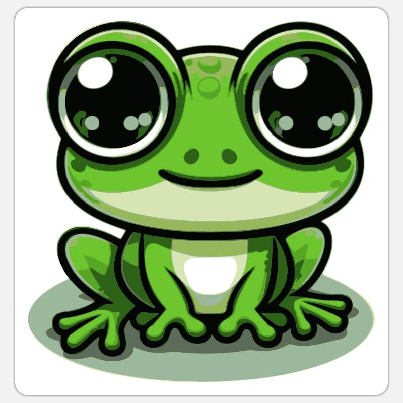 Grenouille Sticker taille S (10 x 10 cm)