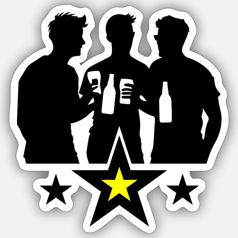 Team Beer Team - Sticker size S (10 x 10 cm) - white matte