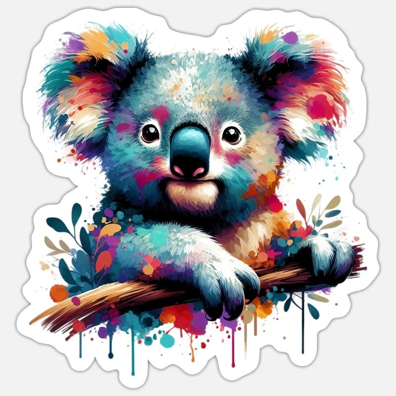 Koala - Sticker size S (10 x 10 cm) - white matte