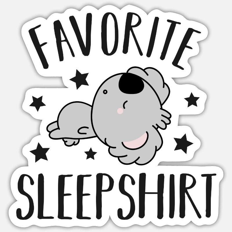Koala Bear Sleeping Sticker size S (10 x 10 cm)