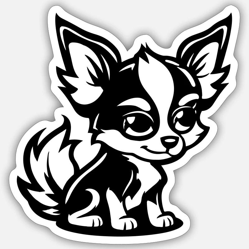Dog Comic - Sticker size S (10 x 10 cm) - white matte