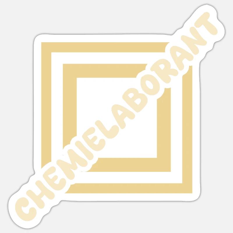 Assistant de laboratoire chimique Sticker taille S (10 x 10 cm)
