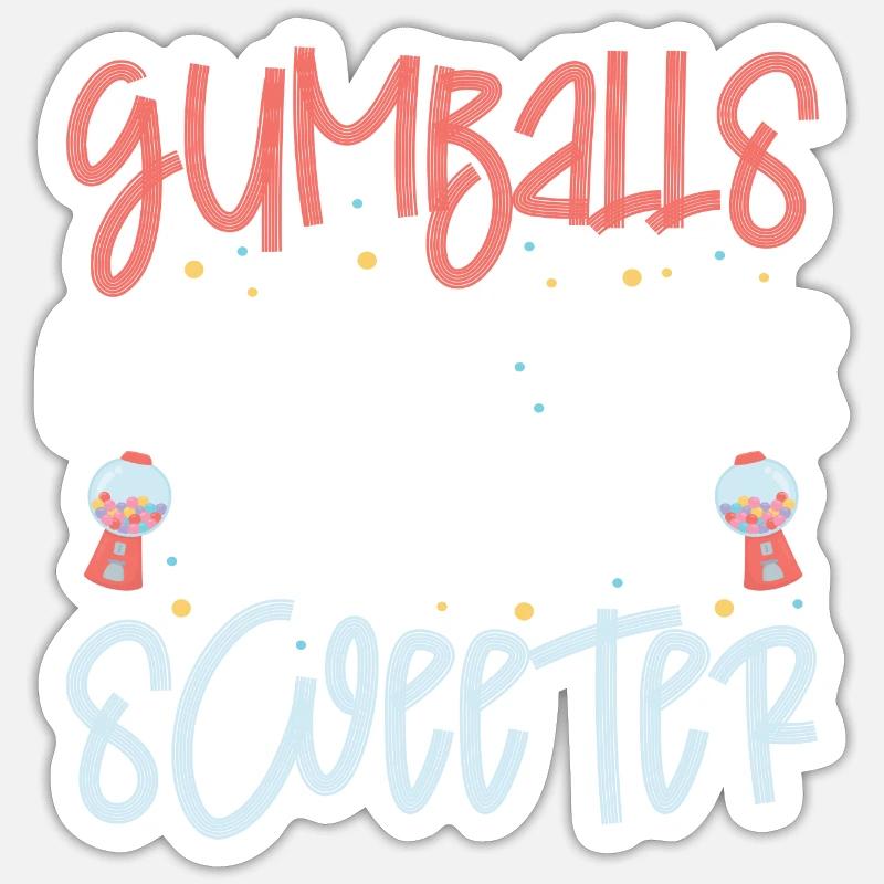 Les boules de gomme rendent le design de la note plus doux Sticker taille S (10 x 10 cm)