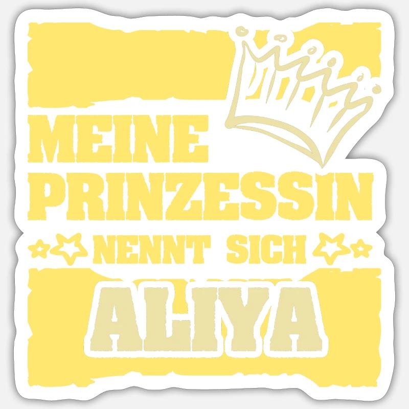 Cadeau pour Aliya - Sticker taille S (10 x 10 cm) - blanc mat