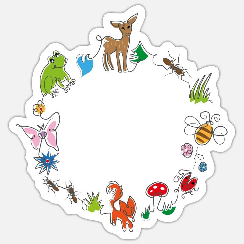 Sticker Größe S (10 x 10 cm) - 