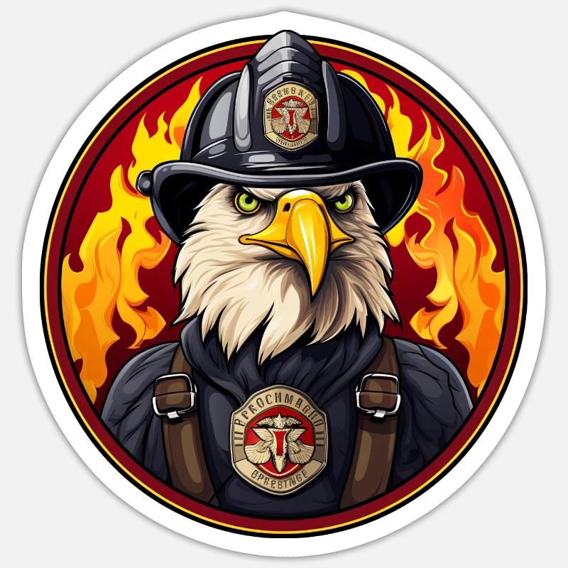 Adler Fire Brigade Sticker size S (10 x 10 cm)