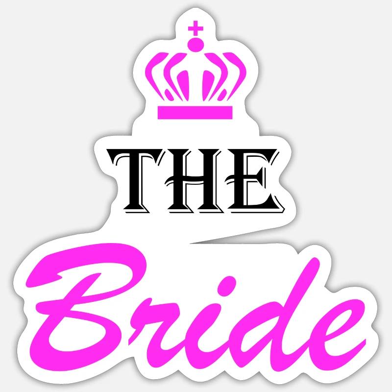 La conception de l’équipe de la mariée Sticker taille S (10 x 10 cm)
