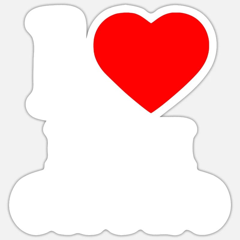 I love papi chulo - Sticker size S (10 x 10 cm) - white matte