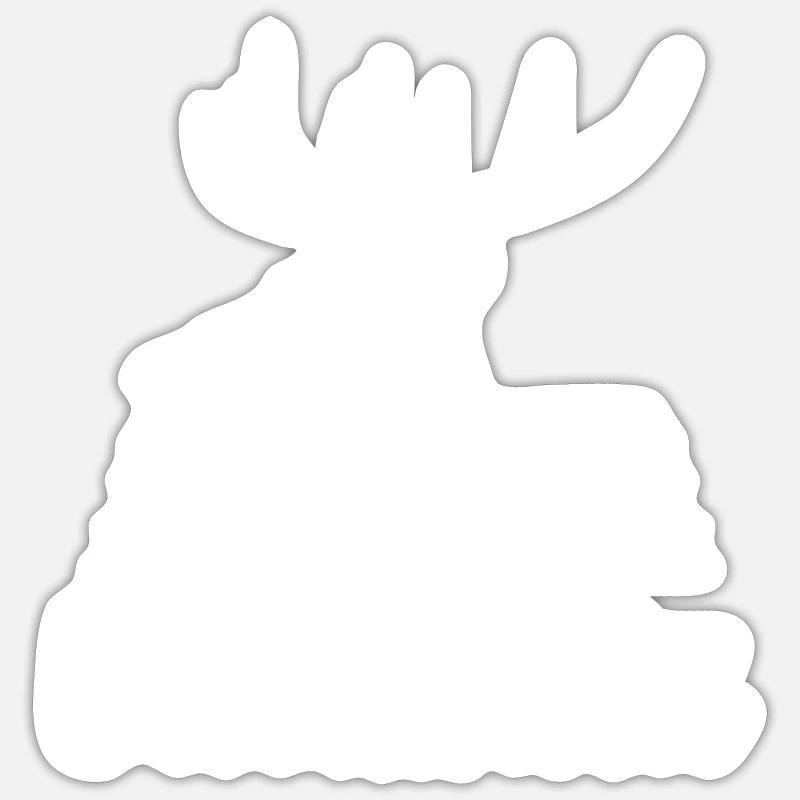Odenwald - Sticker taille S (10 x 10 cm) - blanc mat