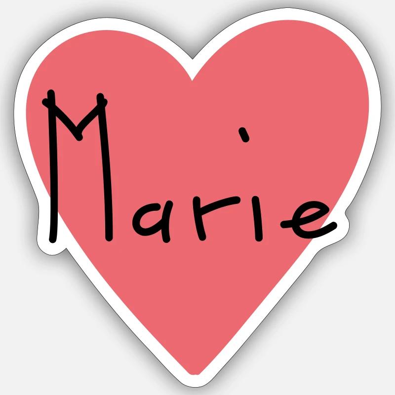 Prénom Marie Gift Sticker taille S (10 x 10 cm)