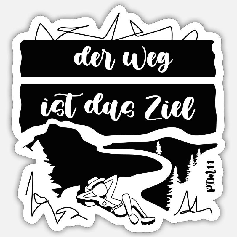 Objectif du chemin Sticker taille S (10 x 10 cm)