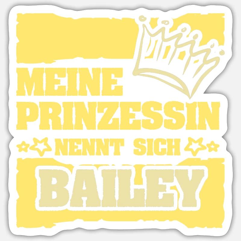 Maiden name Bailey - Sticker size S (10 x 10 cm) - white matte