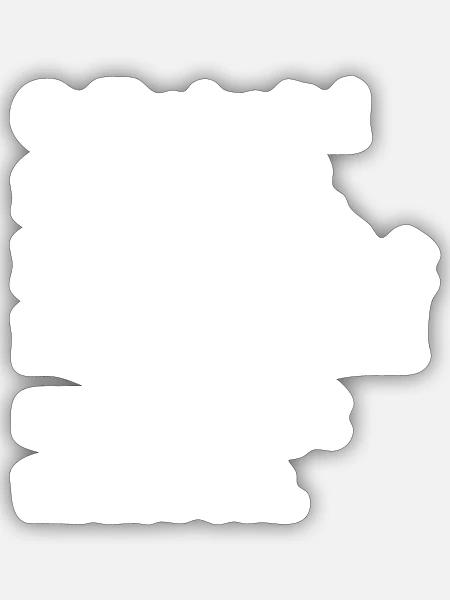 Kaffee ist überlebenswichtig - Sticker Größe S (10 x 10 cm) - Mattweiß