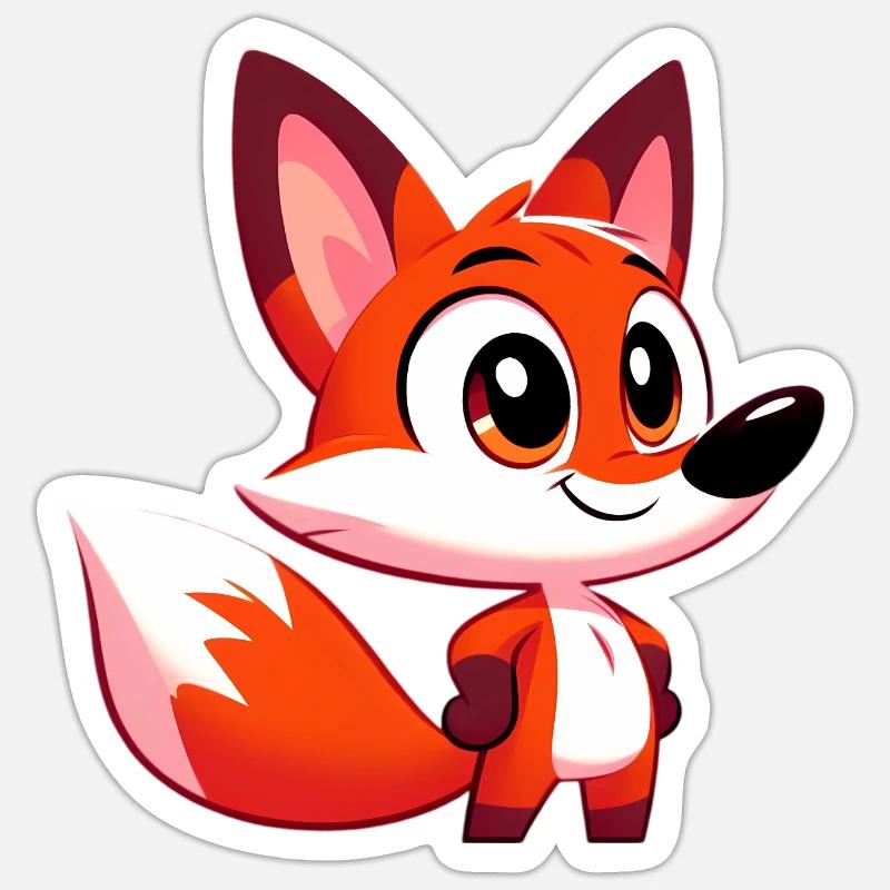 Fuchs Sticker Größe S (10 x 10 cm)