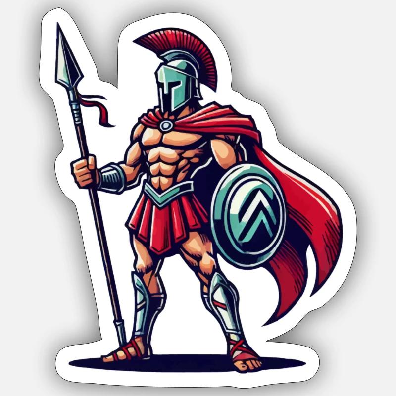 Spartiates Sticker taille S (10 x 10 cm)