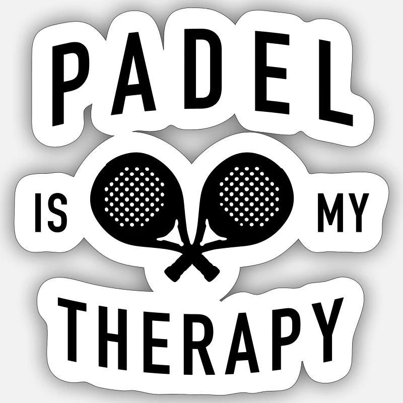 therapy padel Sticker size S (10 x 10 cm)
