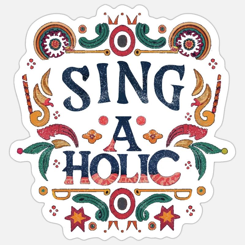 Cantando Sticker formato S (10 x 10 cm)