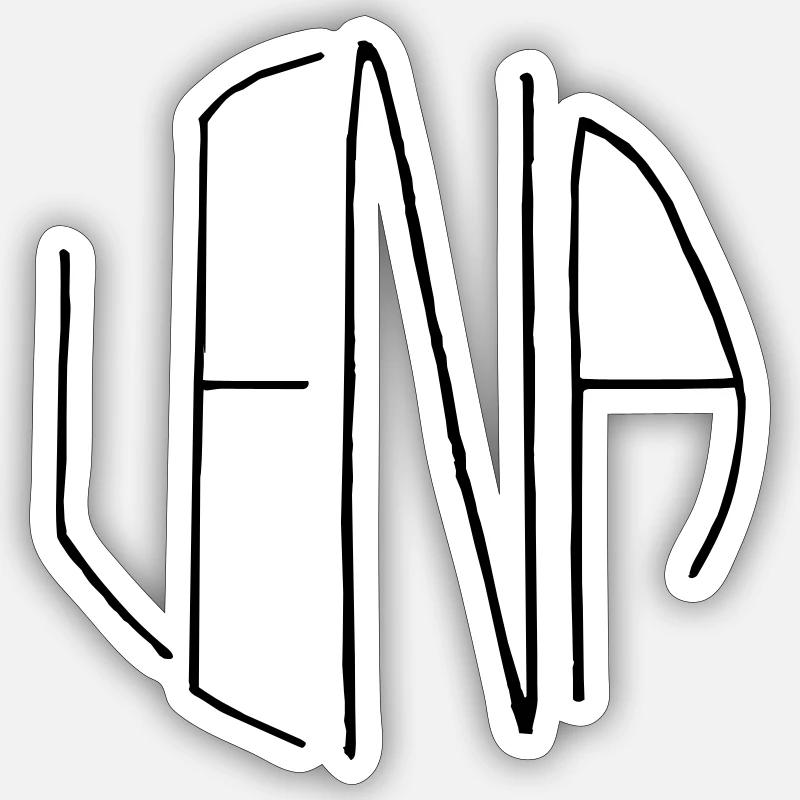 Lena - Sticker size S (10 x 10 cm) - white matte