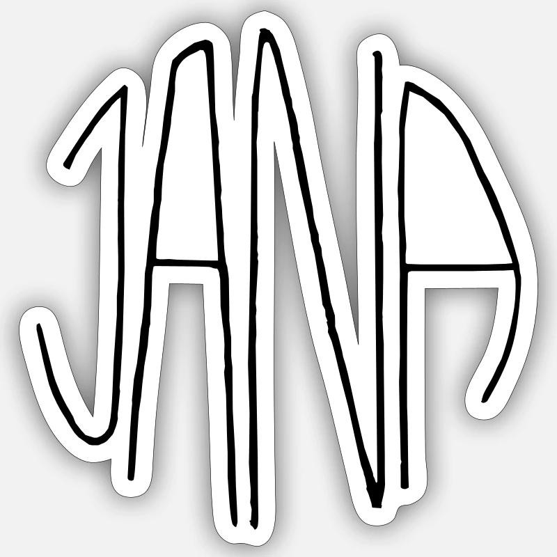 Jana Sticker size S (10 x 10 cm)