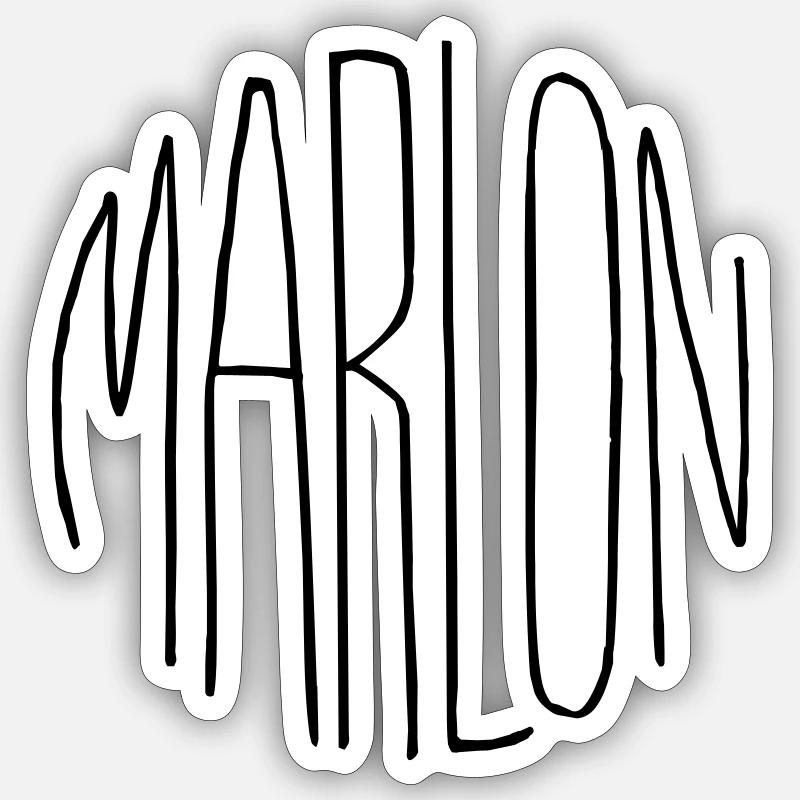 Marlon Sticker size S (10 x 10 cm)