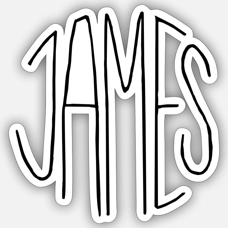 James Sticker size S (10 x 10 cm)