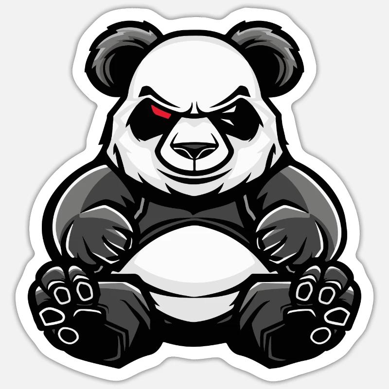 Panda Comic - Sticker size S (10 x 10 cm) - white matte