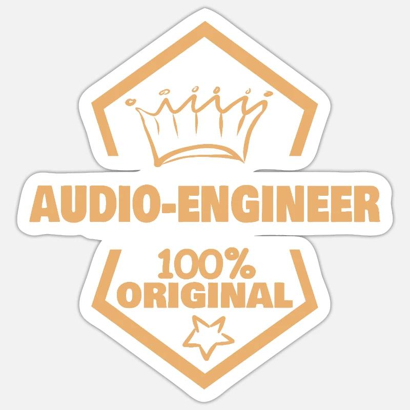 Engineer - Sticker size S (10 x 10 cm) - white matte