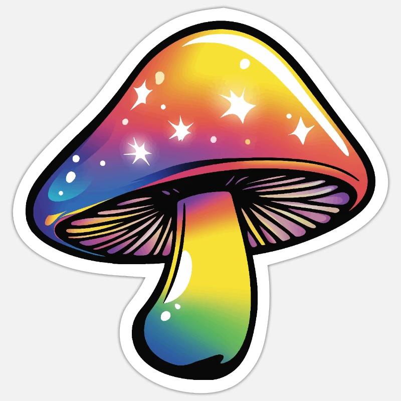 :: Magic Mushroom 2 :: Sticker size S (10 x 10 cm)