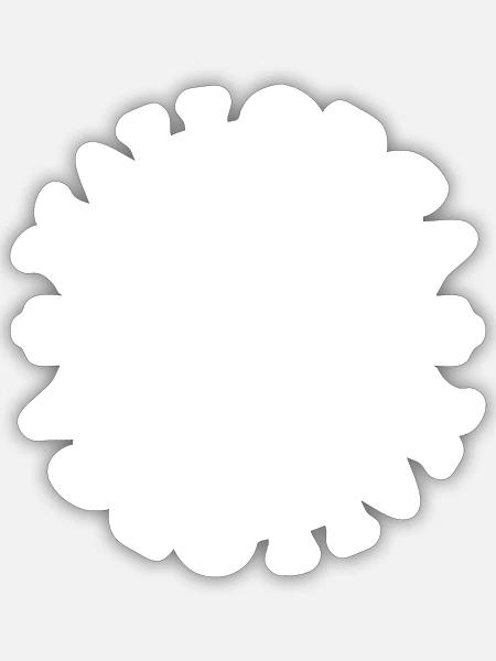 Mallorca 2025 Palme - Sticker Größe S (10 x 10 cm) - Mattweiß