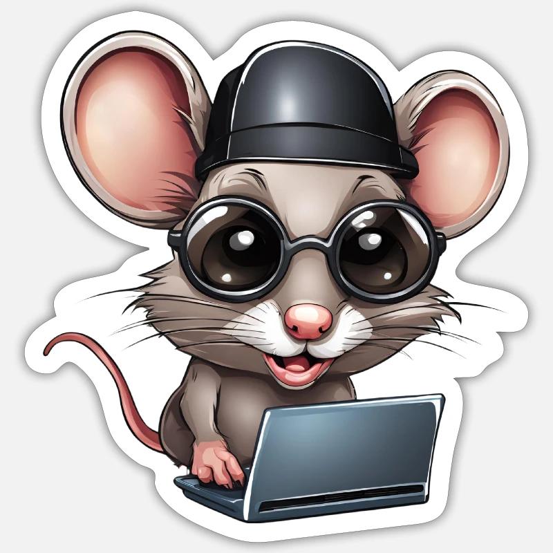 computer, computer geek, computer scientist Sticker size S (10 x 10 cm)