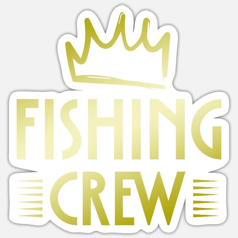 Fishing Crew - Sticker size S (10 x 10 cm) - white matte