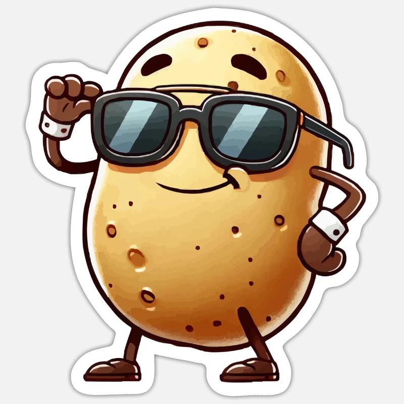 Potato Comic - Sticker size S (10 x 10 cm) - white matte
