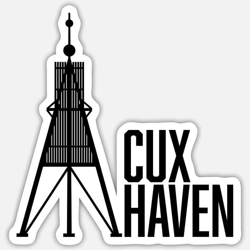 Cuxhaven Ball Barge - Sticker size S (10 x 10 cm) - white matte