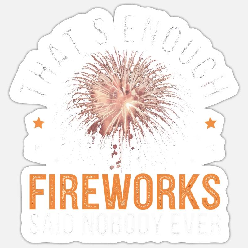 Pyrotechnics Fireworks Pyrotechnics Sticker size S (10 x 10 cm)