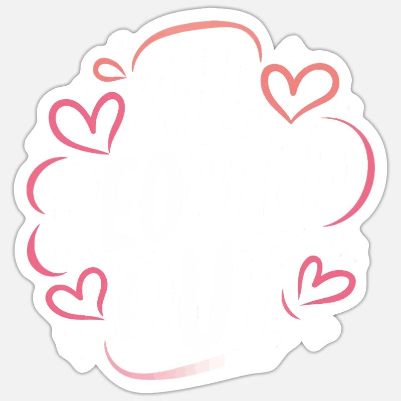 Introverti, antisocial, introverti - Sticker taille S (10 x 10 cm) - blanc mat