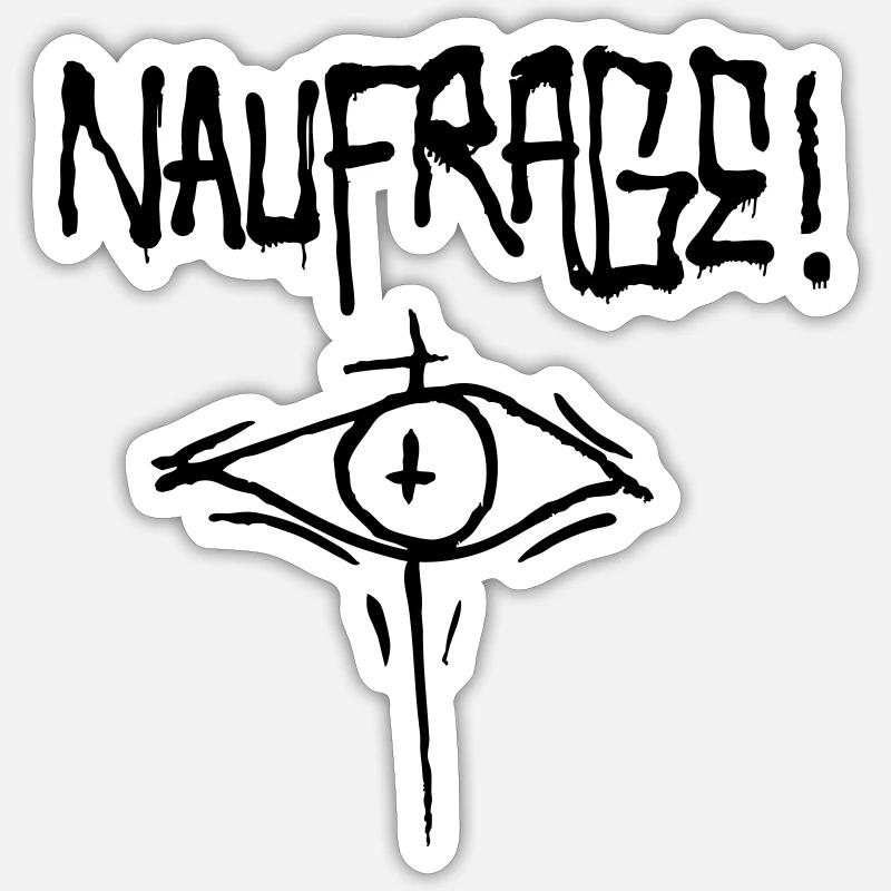 NAUFRAGE TAG Sticker taille S (10 x 10 cm)