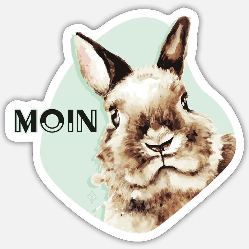 Moin Sticker Größe S (10 x 10 cm)