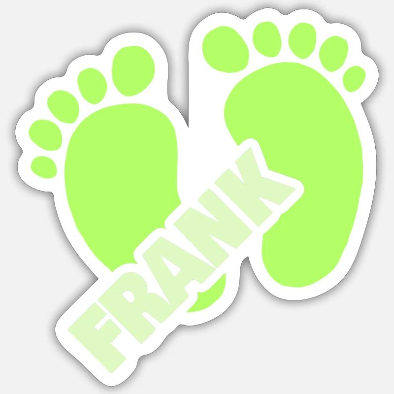 Naissance Frank Sticker taille S (10 x 10 cm)