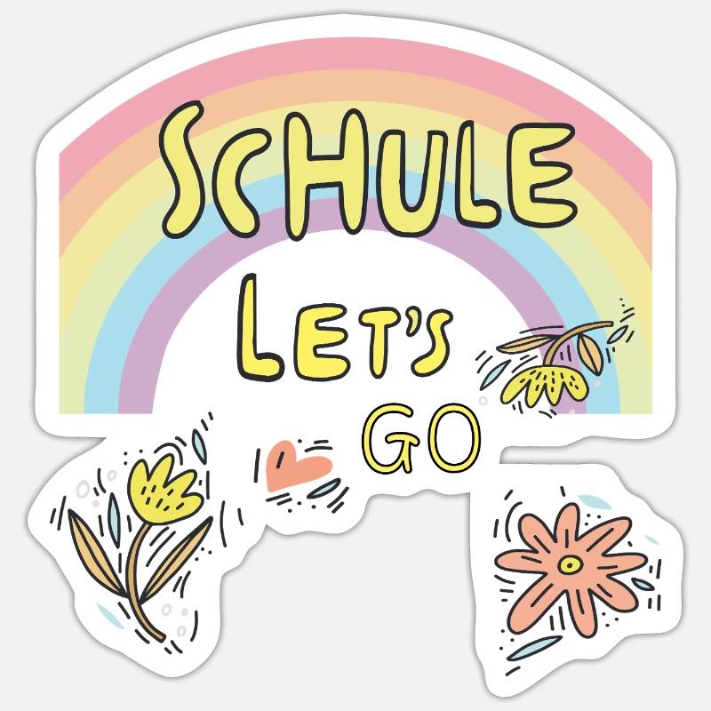 Schule Einschulung Sticker Größe S (10 x 10 cm)